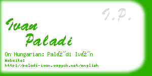 ivan paladi business card